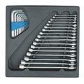 Gedore Open Ended Wrench Set, SAE or Metric: Metric 1500 ES-7